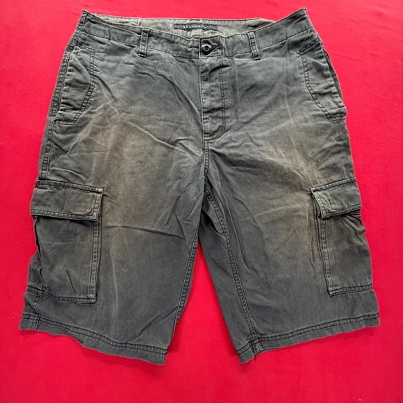 Sean John Other - Sean John Mens Vintage Y2K Cargo Shorts Gray Faded Cotton Utility Size 34